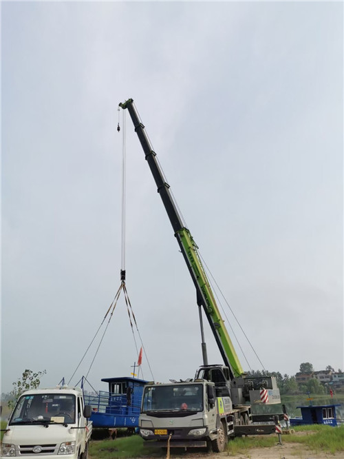 定襄县桥梁建设吊装案例